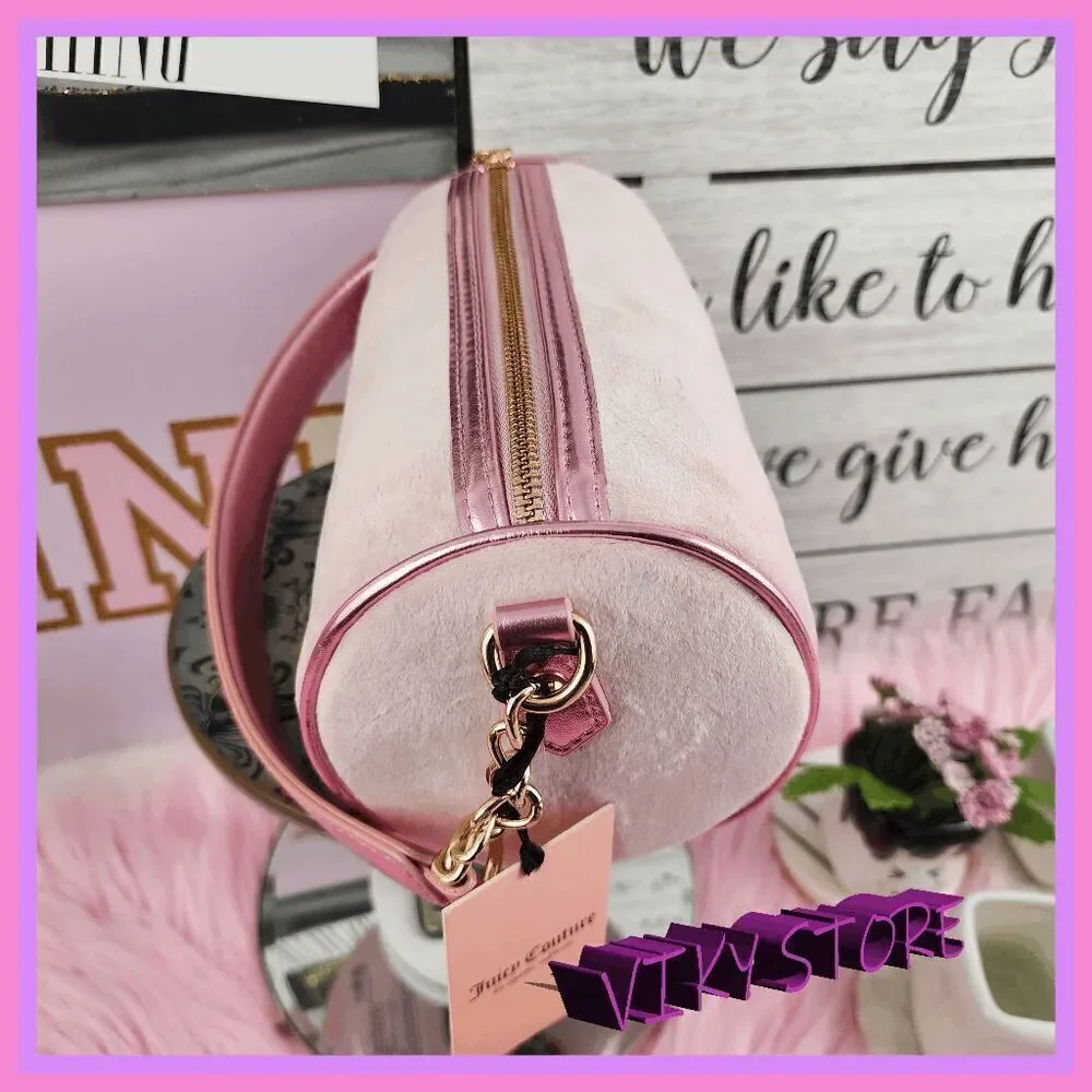 💖 NWT Juicy Couture String of Pearls Roll Bag 9x5 #7243 💖
